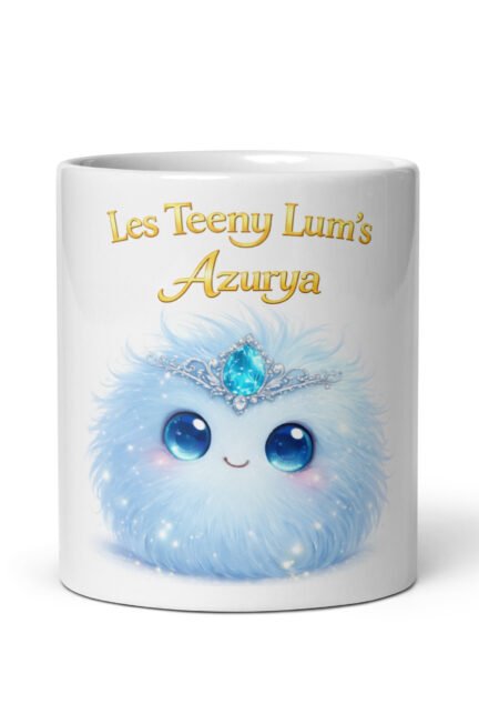 Mug Chakra de la Gorge – Azurya | Mug enfant 330 ml – Univers Teeny Lum’s