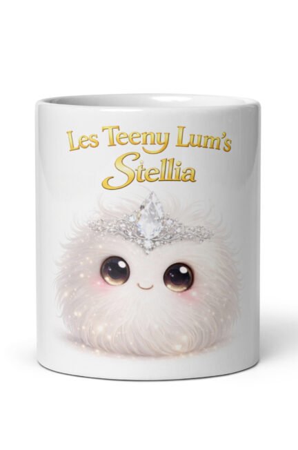 Mug Chakra Couronne – Stellia | Mug enfant 330 ml – Univers Teeny Lum’s